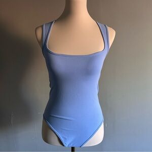 Amazon Contour Square Neck Bodysuit | Size: M/L | Blue